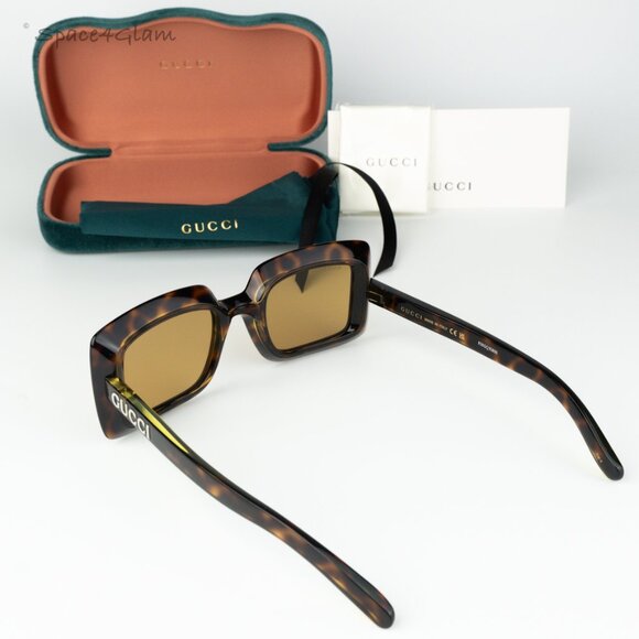 BRAND NEW Gucci GG1718S 002 Havana Brown Women Square Sunglasses GG 1718S - Picture 8 of 8